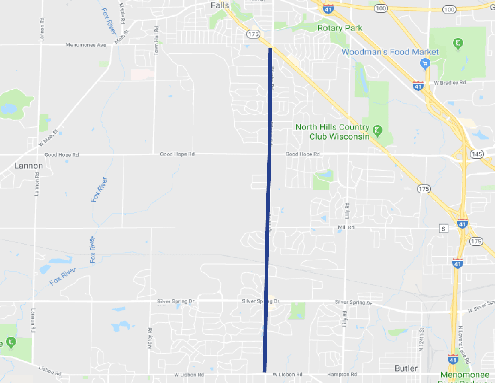 Pilgrim Road Trail Map