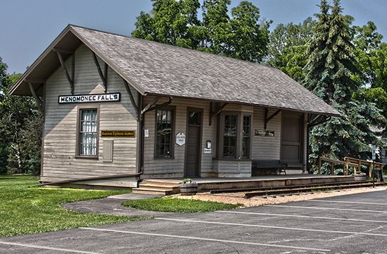 Old train station platform