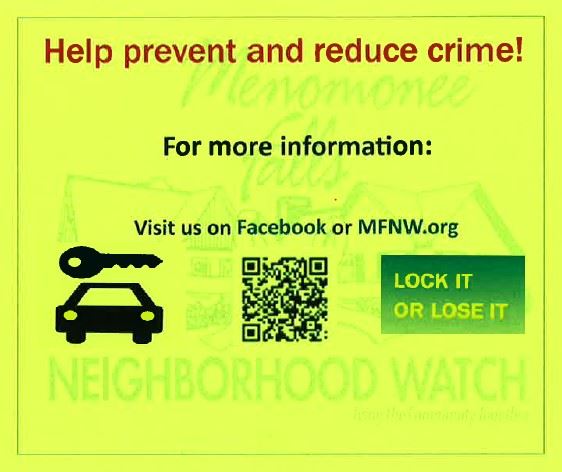 Lock or Lose It NHW Information (postcard image)