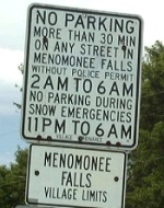 No Overnight Parking Street Sign Image