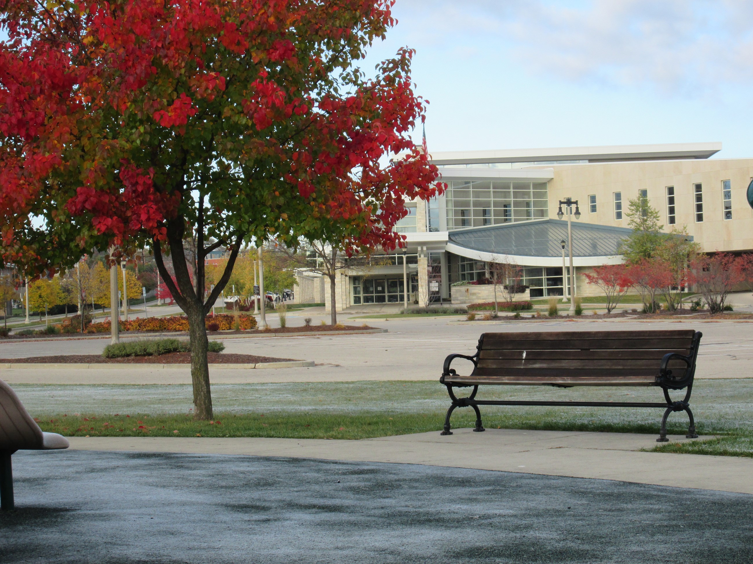 Menomonee Falls Public Library in Fall