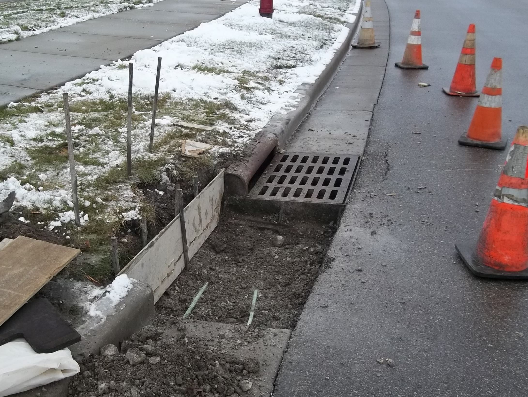 Curb and Gutter Under Construction