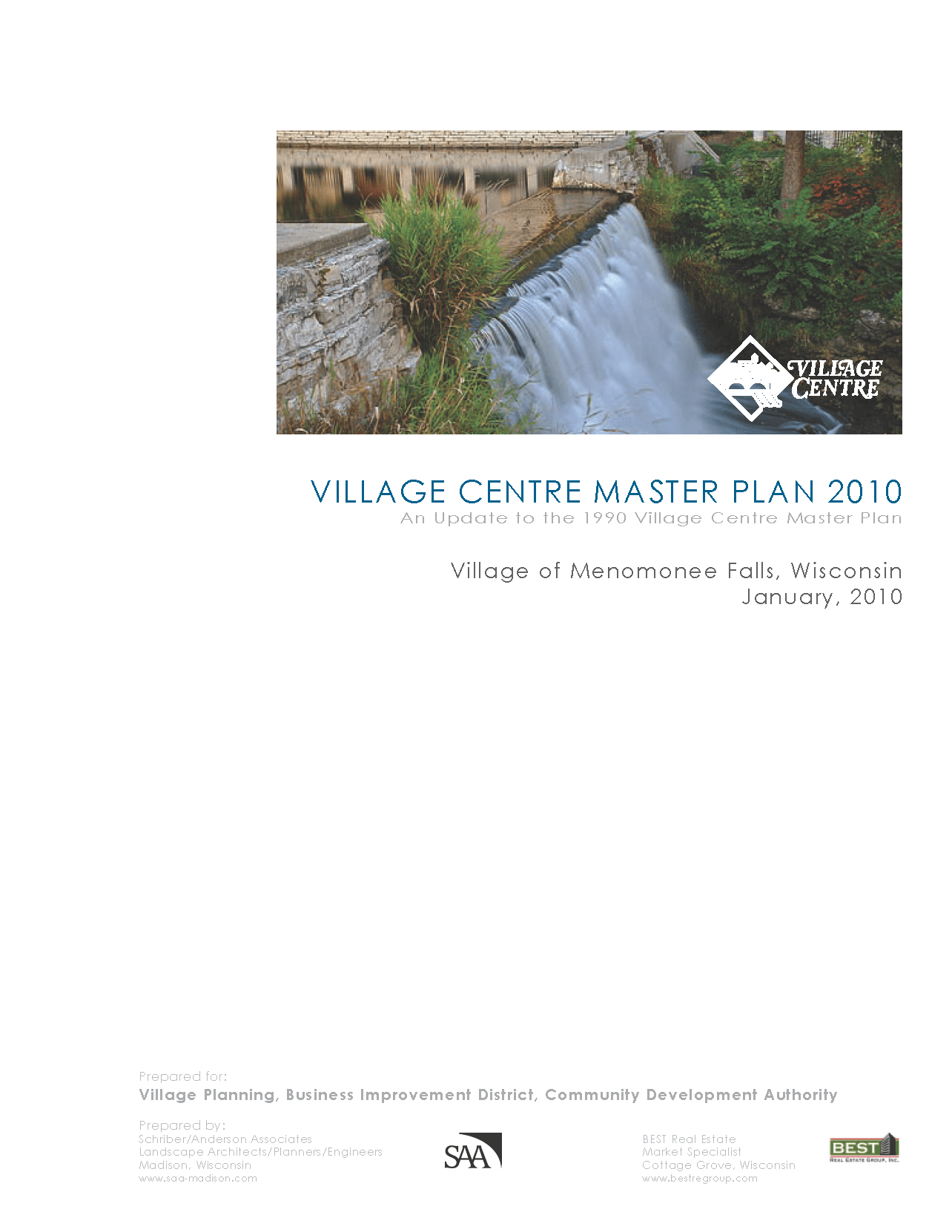 2010 Village Centre Master Plan Cover Opens in new window