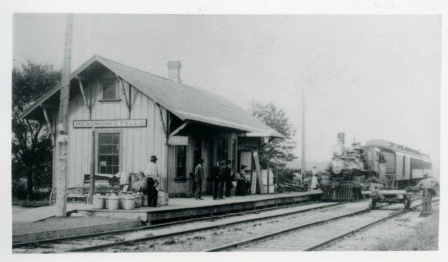 Turn of the Century Photo of the Train Depot