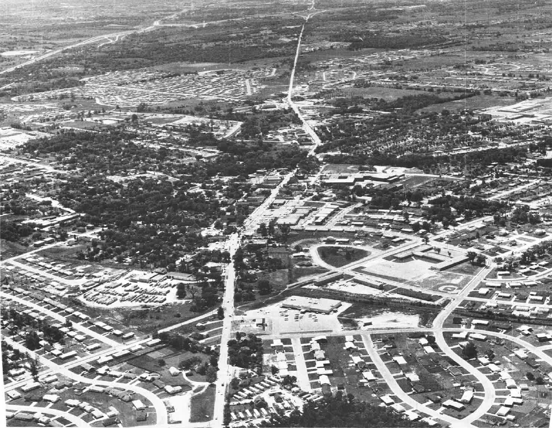 1967 Aerial Photo Looking Southeast