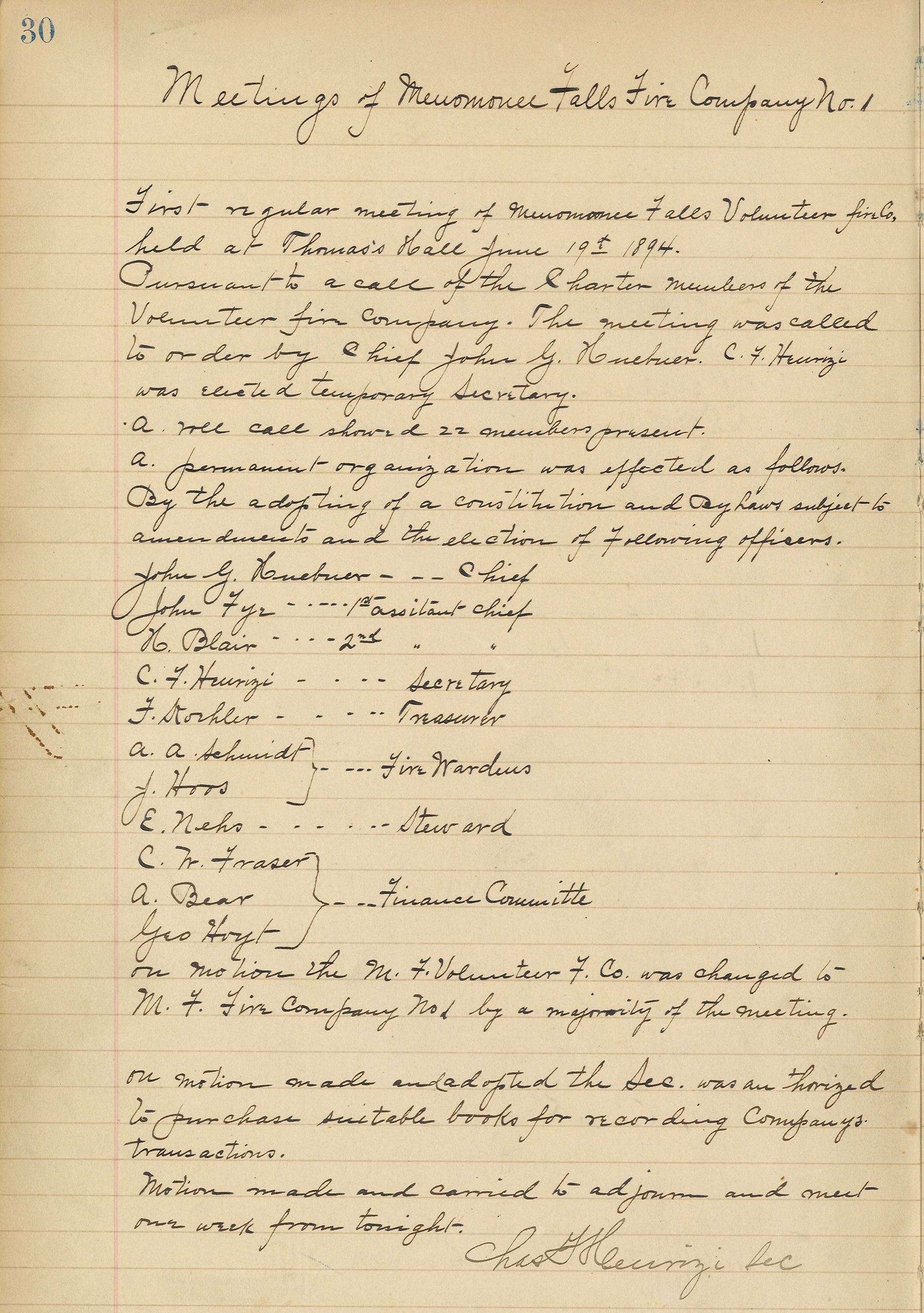 MFFD First Meeting Minutes Opens in new window