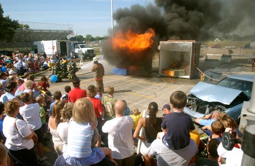 Side by side fire Opens in new window