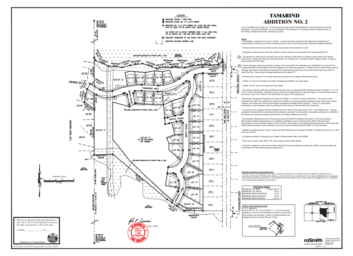 Tamarind Addition No. 2 Final Plat