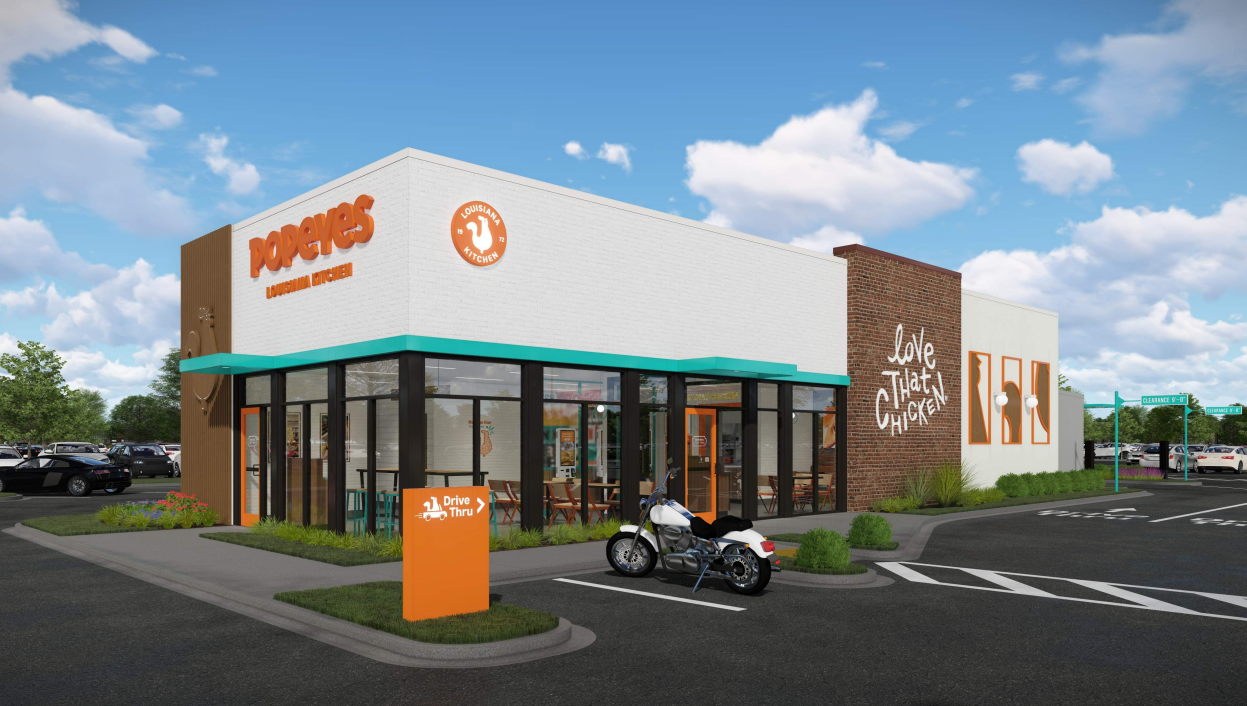 Popeyes Restaurant Rendering 2025