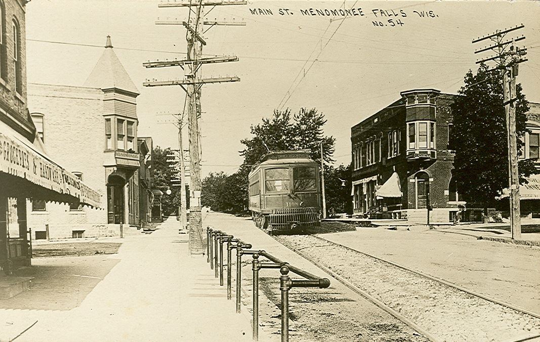 Main Street with a street car